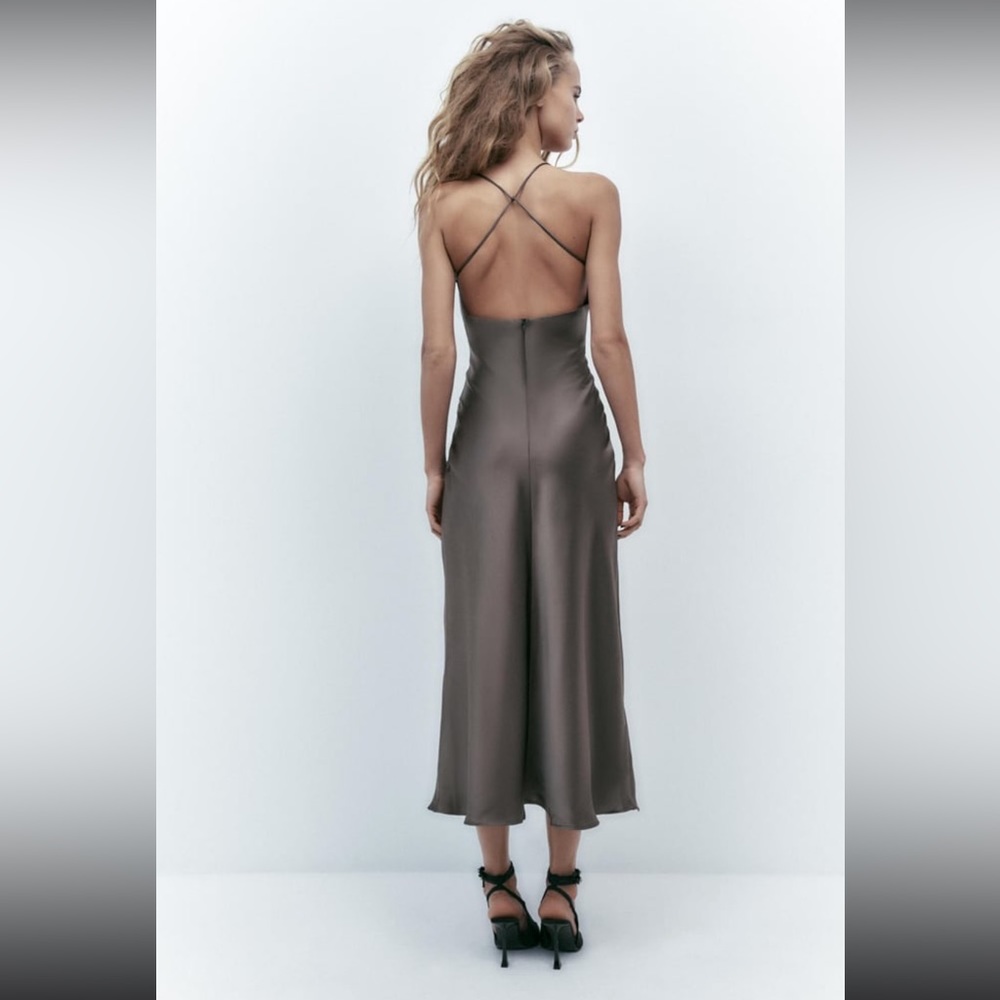 ZARA satin lingerie style dress - Picture 9 of 11